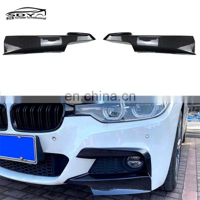 F30 F35 M Sport MP Style Carbon Fiber Front Splitter Front Wrap Angle For BMW 3 Series F30 F35