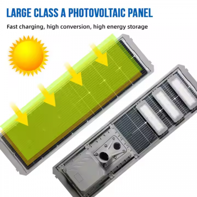 High Quality Aluminum Outdoor Waterproof Ip65 400w 500w 600w 700w All in One Intergrated Project Solar Led Street Light photo-2