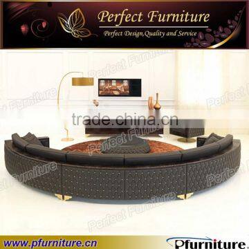 MTS2022 Round Sofa New Classic Round Sofa Round Leather Sofa photo-2