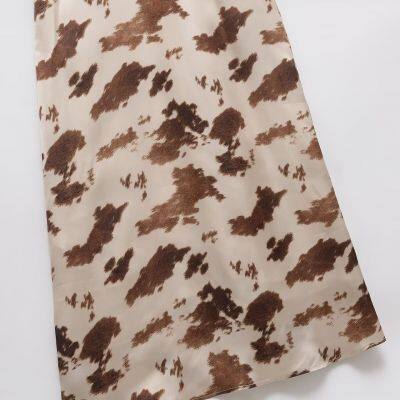 European and American Style Women's New Silk Texture V-neck Camisole Flute Dress for Women photo-5