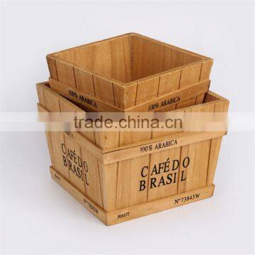 Wood Craft, wooden box, wooden flower pot