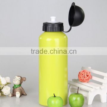 Aluminum single wall big mouth multi color sports bottle 500ml/ 600ml wholesale price water bottle