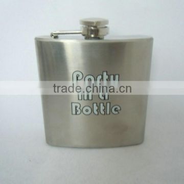 China Factory Eco-friendly Logo Customized Metal Bottles for Liquor