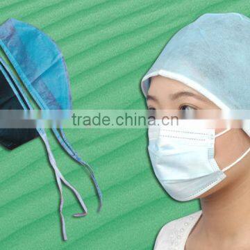 Disposable Non-woven Surgical Roung Cap for Hospital Doctors Nurses