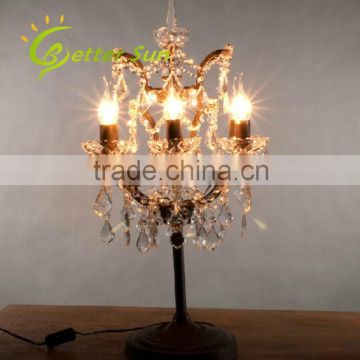 NEW Rust Vintage Crystal Led Ceramic Table Lamp Manufacturer