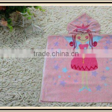 kids hooded poncho towel