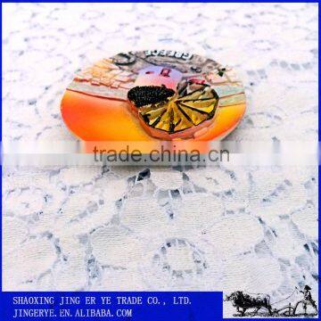 Custom 3d Round Resin Fridge Magnet