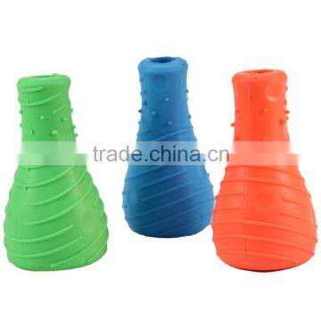 wholesale pet products factory rubber bottle pet cat dog chew toy