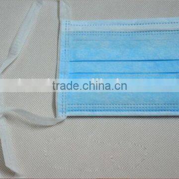 3-PLY tie on Adult Nonwoven/PP Surgical Face Mask CE ISO FDA