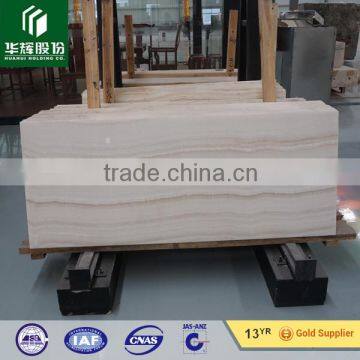 Wooden line white onyx imported material luxury stone for sale