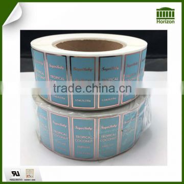 Custom Print Waterproof roll bottle Label Sticker Perfume Self adhesive Sticker Label