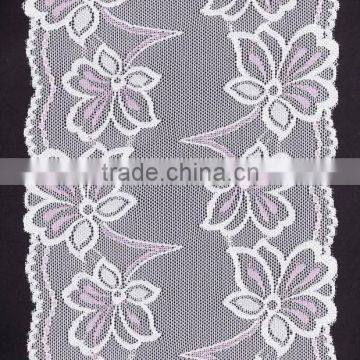 knitting eyelet lace fabric