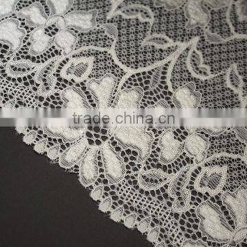 Pretty Design Stretch Lady Lace Fabric,fancy Flower Elastic Lace Fabric photo-4