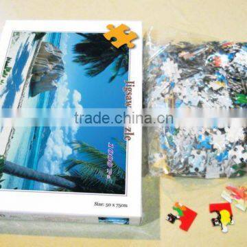 high quality custom paper 1000 pieces jigsaw puzzle games