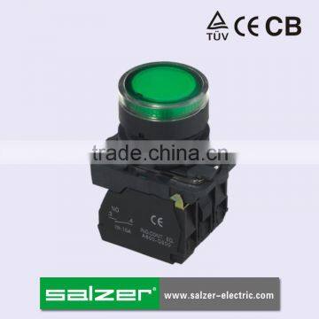 Salzer Brand SA22-AW3365 Button Switch with Bulb and Neon Light (TUV, CE and CB Approved)