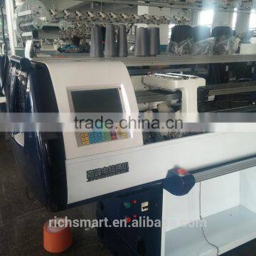 Double System Computerized Shoes Upper Knitting Machine 52inches 14G