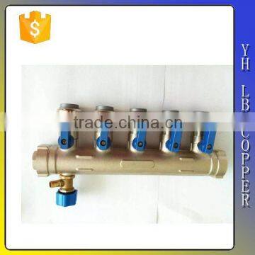 (2C-JE495)brass PEX ball valve manifold 5 way