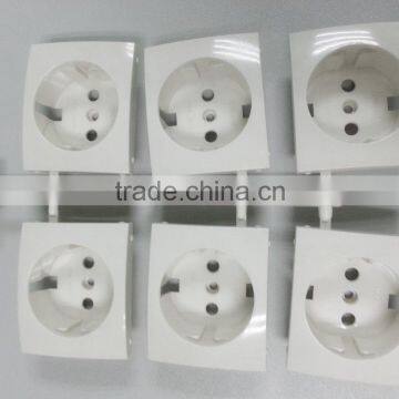 european style electrical outlet plastic wall socket mould