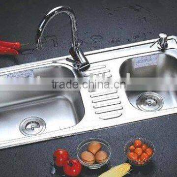 stainless steel kitchen sink with drain board industrial sink