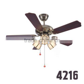 Decorative Outdoor Fans With 3 Lights 5 Plywood Blades