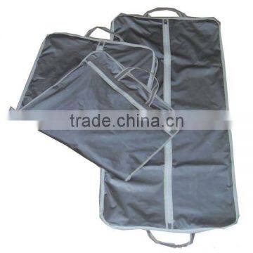 Promotional custom logo non-woven suit cover with pvc pocket