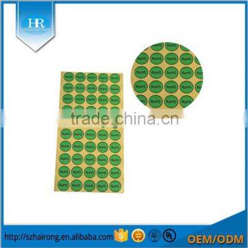 Custom adhesive round dot label sticker