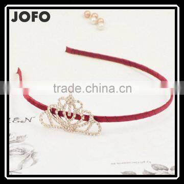 Princess Tiara Headband Royal Baby Pearl Crown Baby Headband Christmas Gift Rhinestone Children accessories