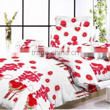 polyester brushed fabric pigment printed for bedding soft handfeeling fashion designs