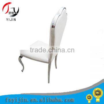 NEW design chair hot sale high quality modern stainless steel dining chair for wedding/hotel