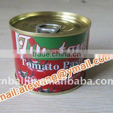 easy open tin lid pasta de tomate 210g 28-30%