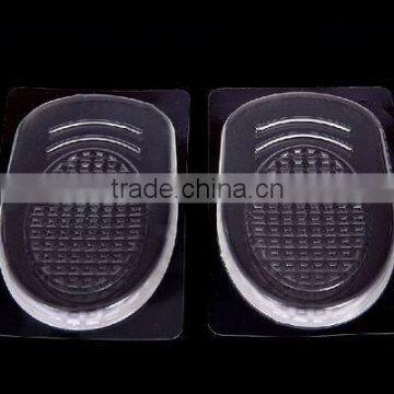 Hot sale gel shoe pad,gel insoles heel cushion,pu gel pad for heel KS C 66