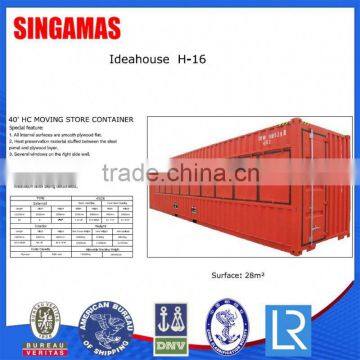 40HC Pre-Made Flat Pack Container Houses For Sale