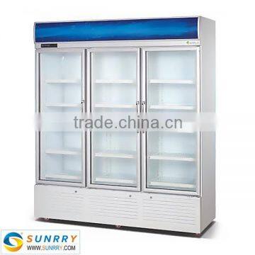 Beverage Cooler Display Cabinet Showcase Three Doors 1100L (SY-BC650C SUNRRY)