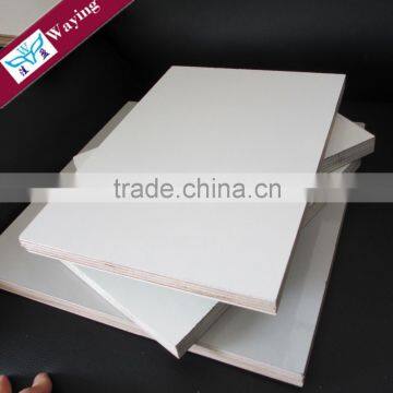 white melamine coated hardwood core plywood for modern kitchen cabinets