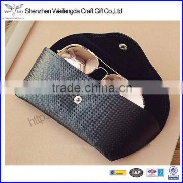 Factory wholesale PU leather sunglasses case for travel