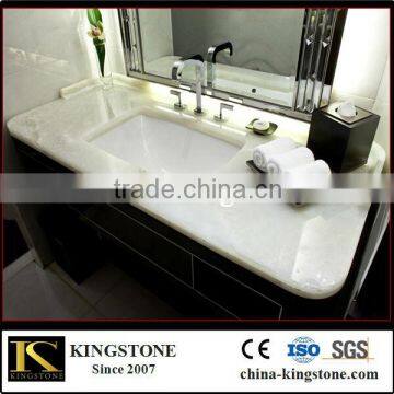 hot sale natural well polished white onyx vanity top