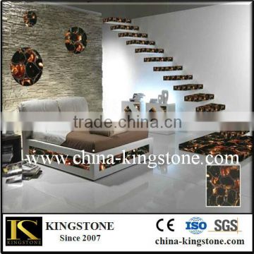 Semi preciou stone agate backlit stair steps