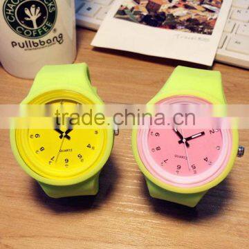 Attactive whole luminous silicone jelly watches top sale interchangeable strap watch