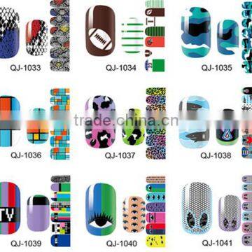 QJ nail art sticker Tips Nail Wraps Decoration for Autumn nail art