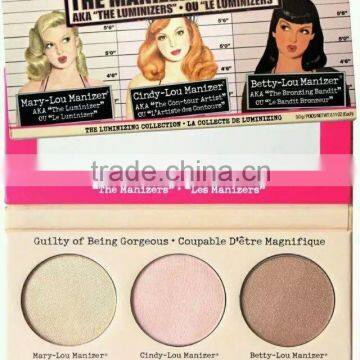 professional Mineral Compact Pressed face Powder/Makeup face Pressed Powder with 3 colors