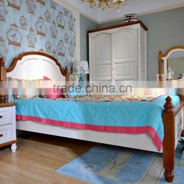 Wholesale Dressing Stool White Wood Frame Water-based Paint Stool#SP-BE001 photo-3