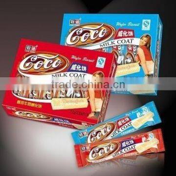 Coco milk coat wafer biscuits