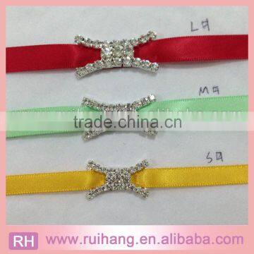 Fashion small rhinestone ribbon buckles for wedding invitations