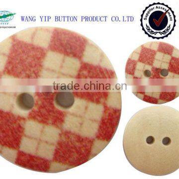 17.5mm Colored Cute Mixed Diy Wood Button photo-1