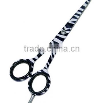 straight and curved pet grooming barber scissors