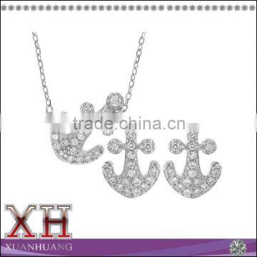 2015 New Model Unique Cubic Zirconia 925 Silver Jewelry Set