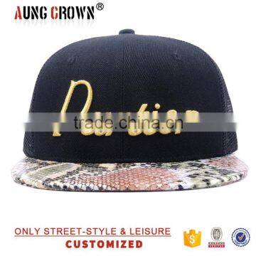 Fashion King Cheap Flat Brim Snapback 3d Embroidery Hats photo-2