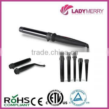 Pro Interchangeable ceramic barrels curling iron