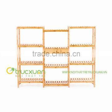 Eco friendly with the high quality bamboo shelf from Vietnam at the competitive price