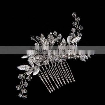 gold leaf popular hair comb for elegant lafy